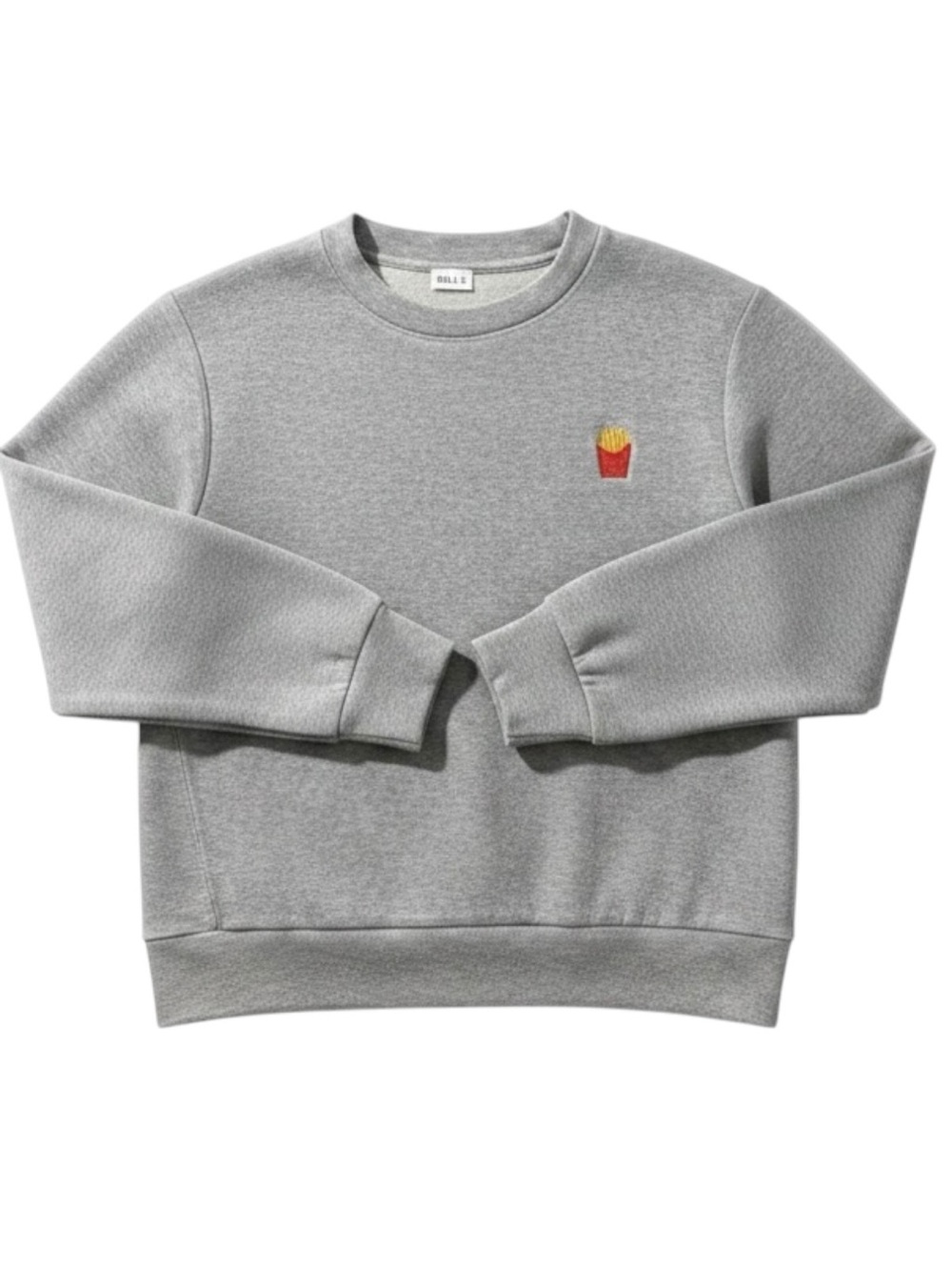 KULE Embroidered French Fry Velour Velvet Sweatshirt
